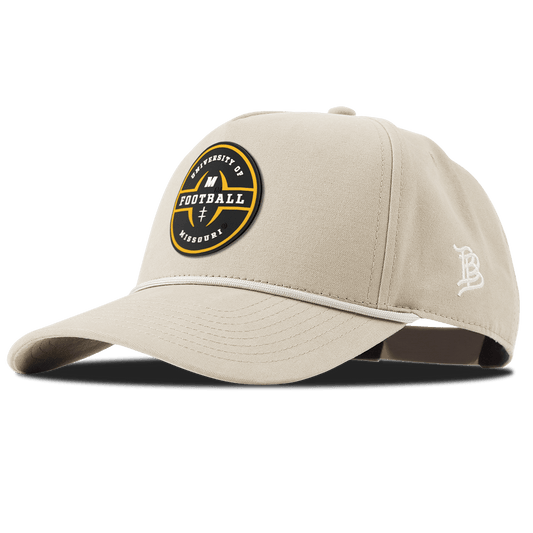 University of Missouri "Mizzou Football" Curved Canvas 5 Panel Rope Beige