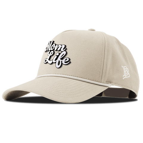 Mom Life Script Curved Canvas 5 Panel Rope Beige