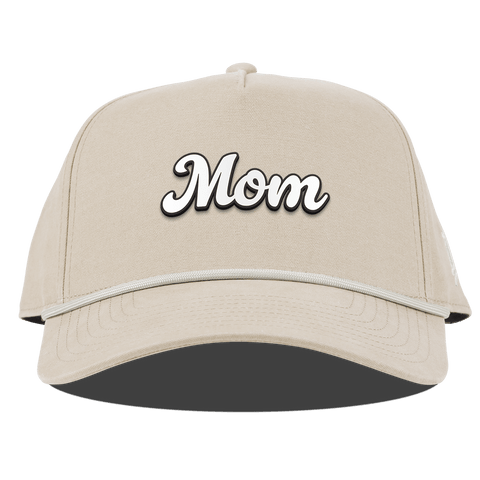 Mom Script Curved Canvas 5 Panel Rope Beige