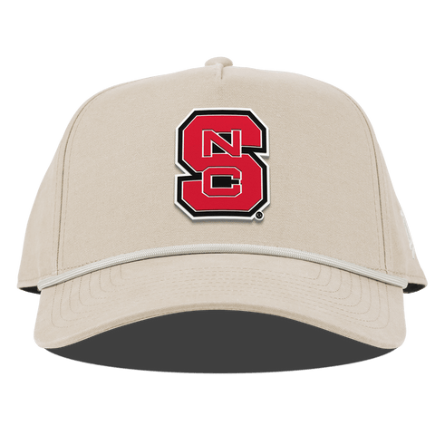 North Carolina State "NC State Block" Curved Canvas 5 Panel Rope Beige