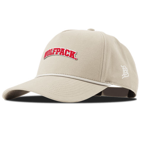 North Carolina State "NC State Wolfpack" Curved Canvas 5 Panel Rope Beige
