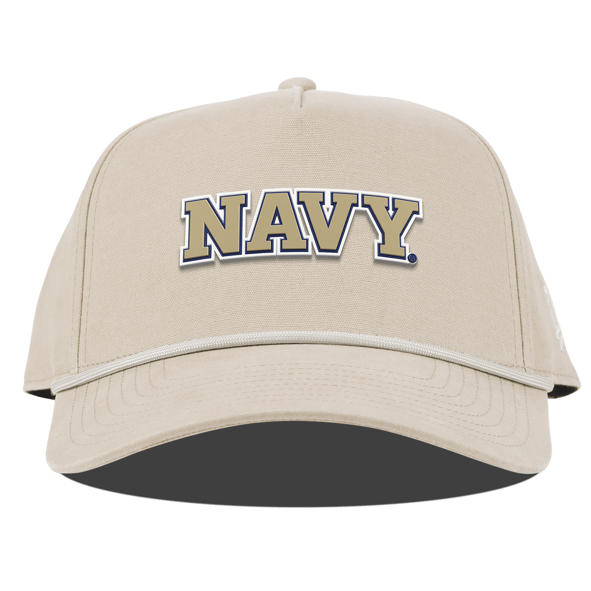 United States Naval Academy "Naval Academy Block" Curved Canvas 5 Panel Rope Beige