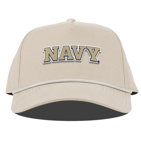 United States Naval Academy "Naval Academy Block" Curved Canvas 5 Panel Rope Beige