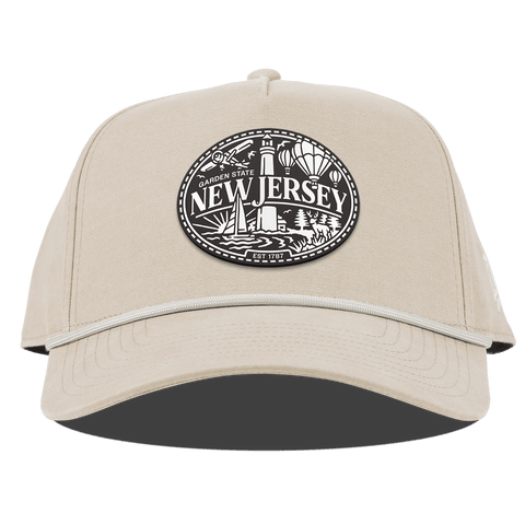 New Jersey Traveler Curved Canvas 5 Panel Rope Beige