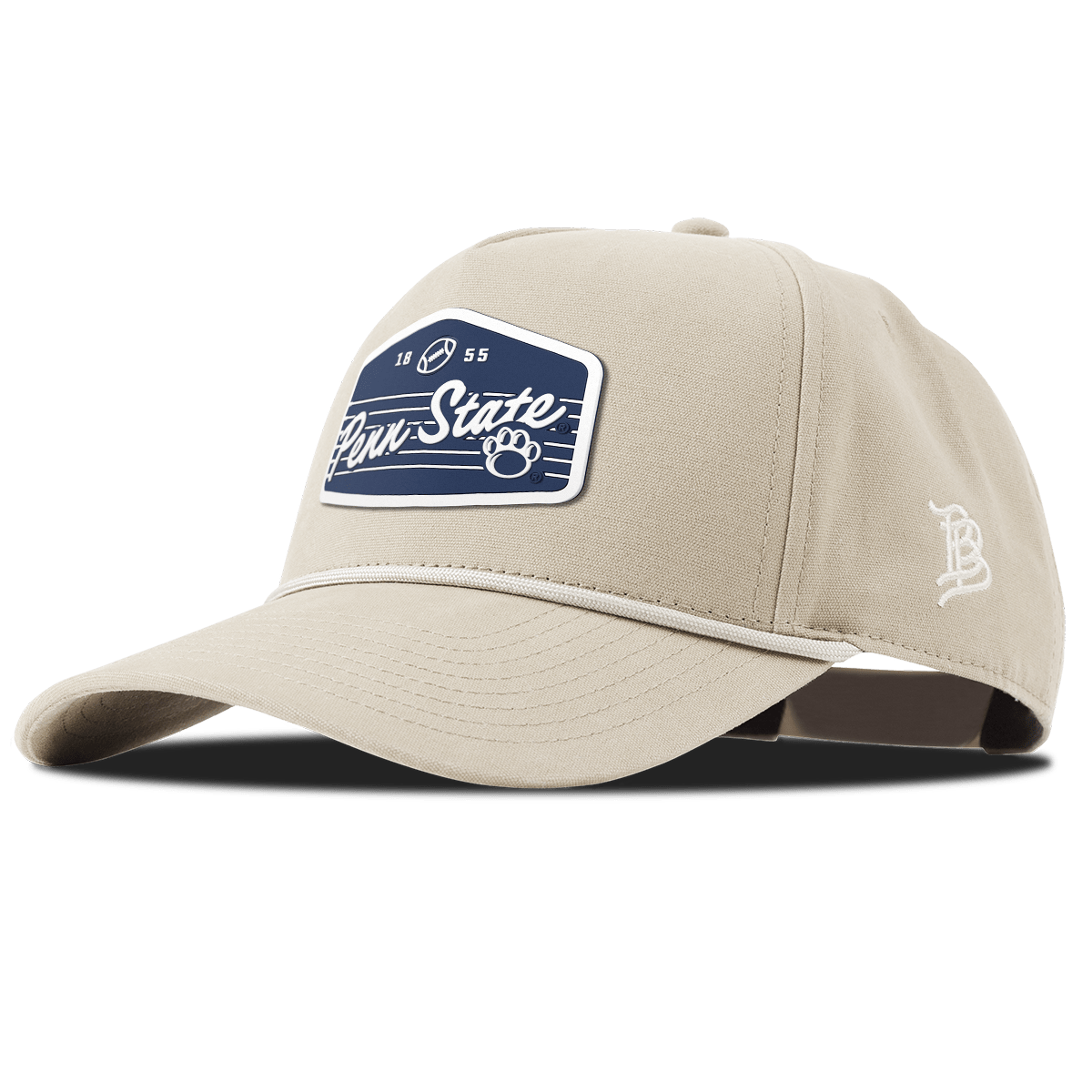 Penn State University "Nittany Lions Football" Curved Canvas 5 Panel Rope Beige