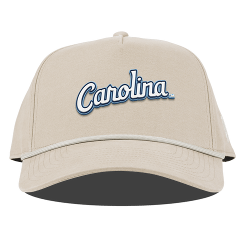 University of North Carolina "North Carolina Script" Curved Canvas 5 Panel Rope Beige