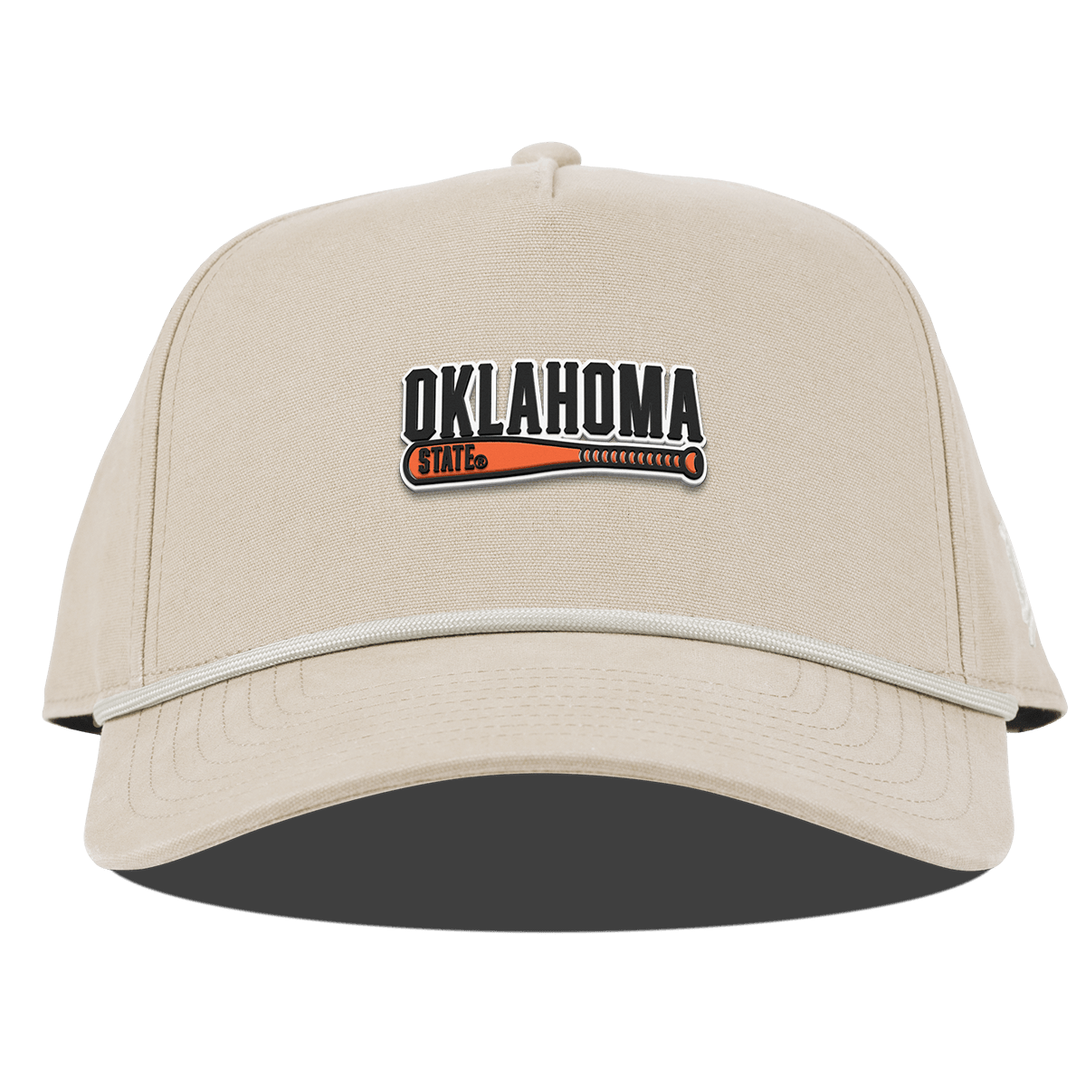 Oklahoma State University "OSU Baseball" Curved Canvas 5 Panel Rope Beige