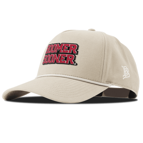 University of Oklahoma "Oklahoma Block" Curved Canvas 5 Panel Rope Beige