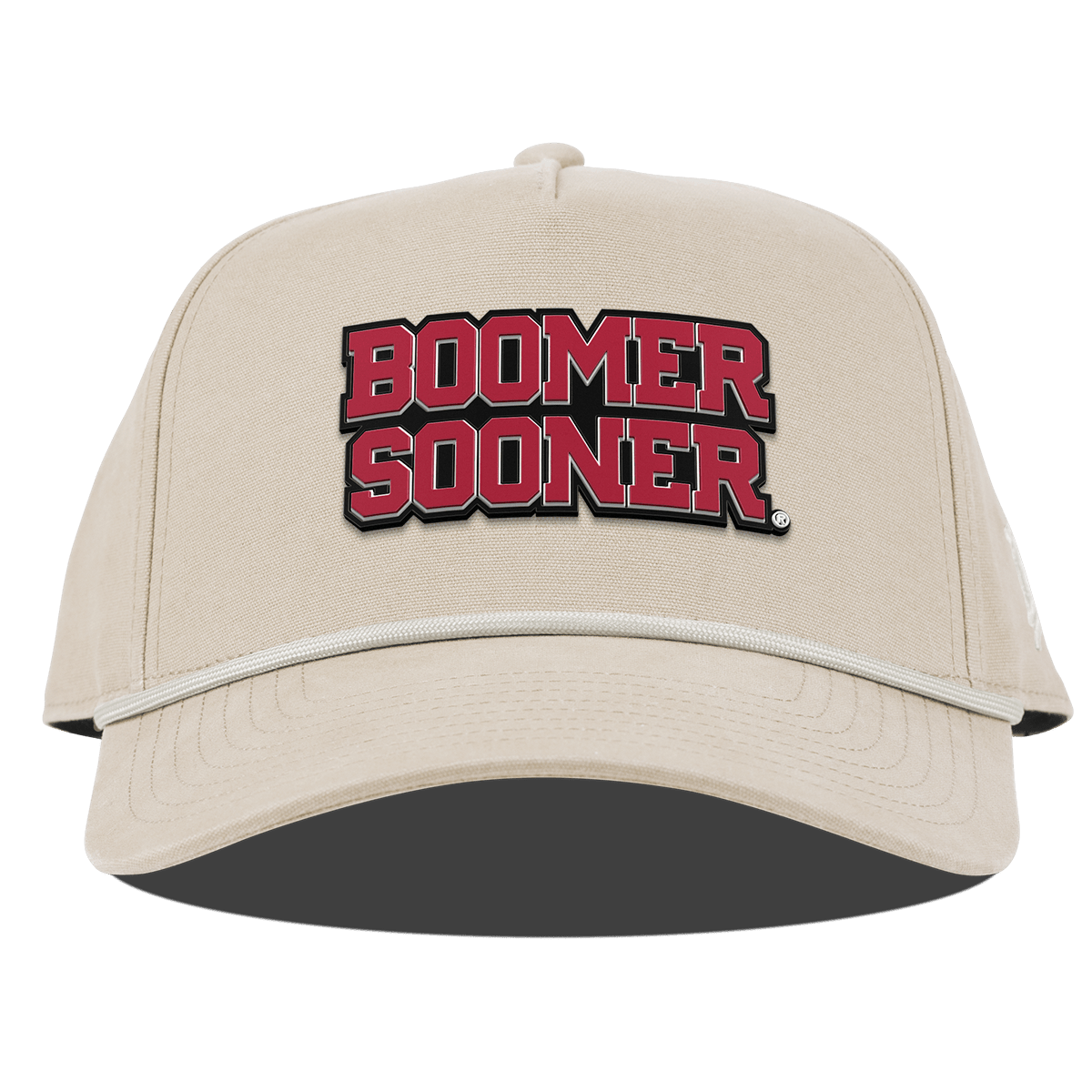 University of Oklahoma "Oklahoma Block" Curved Canvas 5 Panel Rope Beige