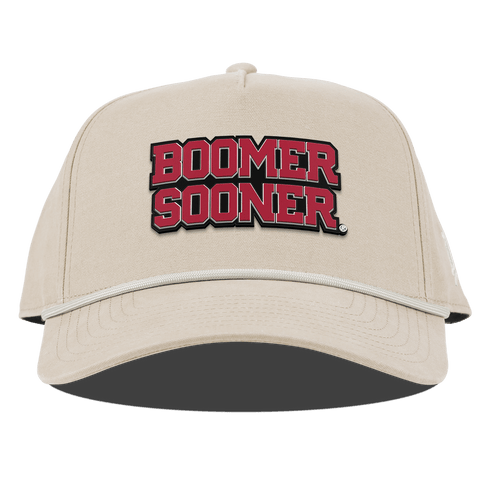 University of Oklahoma "Oklahoma Block" Curved Canvas 5 Panel Rope Beige