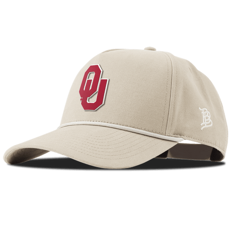 University of Oklahoma "Oklahoma Team Logo" Curved Canvas 5 Panel Rope Beige