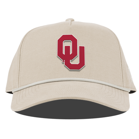 University of Oklahoma "Oklahoma Team Logo" Curved Canvas 5 Panel Rope Beige