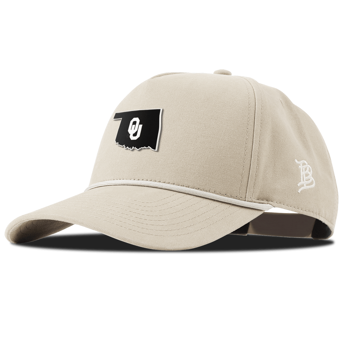 University of Oklahoma "Oklahoma Vintage Series" Curved Canvas 5 Panel Rope Beige