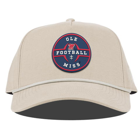 University of Mississippi "Ole Miss Football Legacy" Curved Canvas 5 Panel Rope Beige