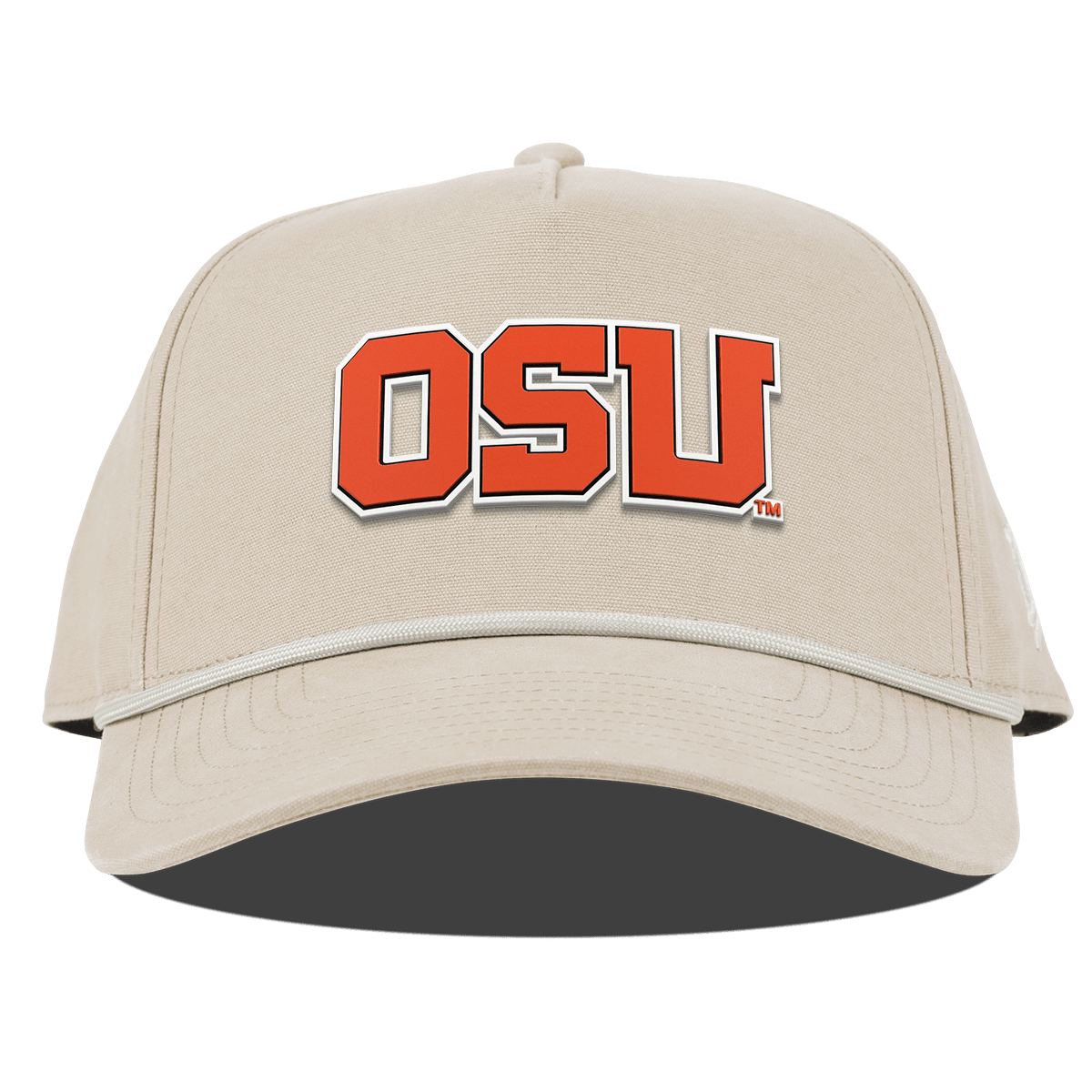 Oregon State University "Oregon State Block" Curved 5 Panel Canvas Rope Beige