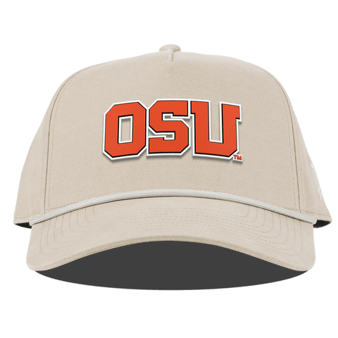 Oregon State University "Oregon State Block" Curved 5 Panel Canvas Rope Beige