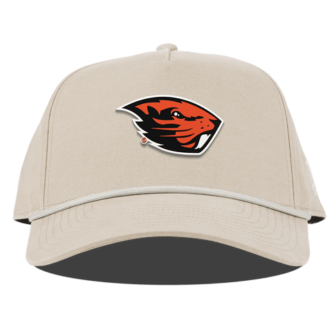 Oregon State University "Oregon State Team Logo" Curved 5 Panel Canvas  Rope Beige