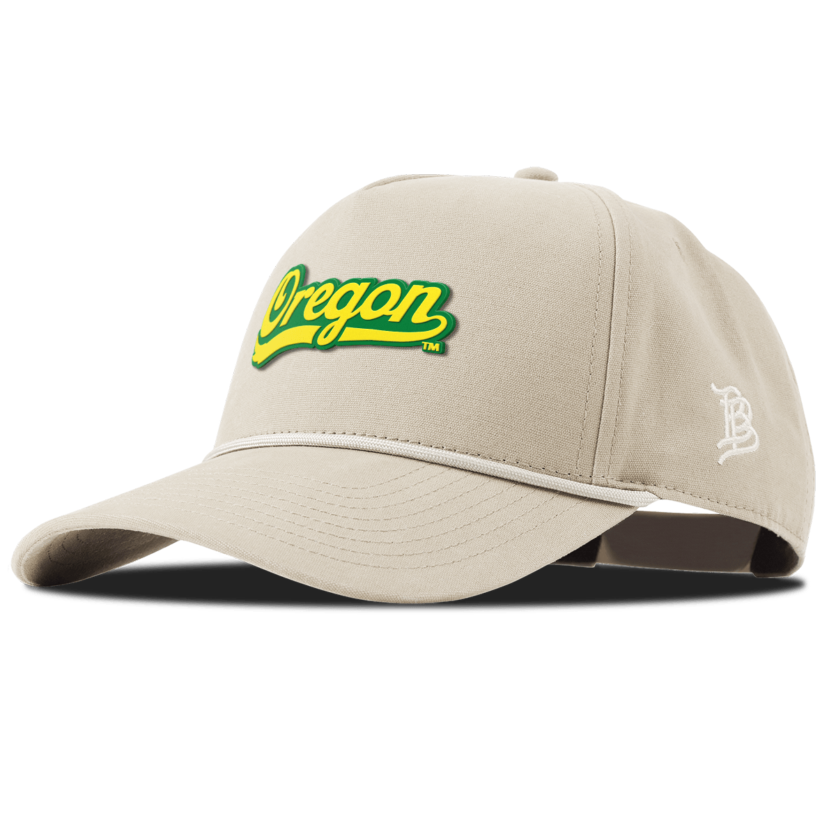 University of Oregon "Oregon Script" Curved Canvas 5 Panel Rope Beige