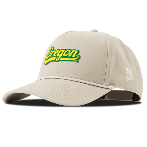 University of Oregon "Oregon Script" Curved Canvas 5 Panel Rope Beige