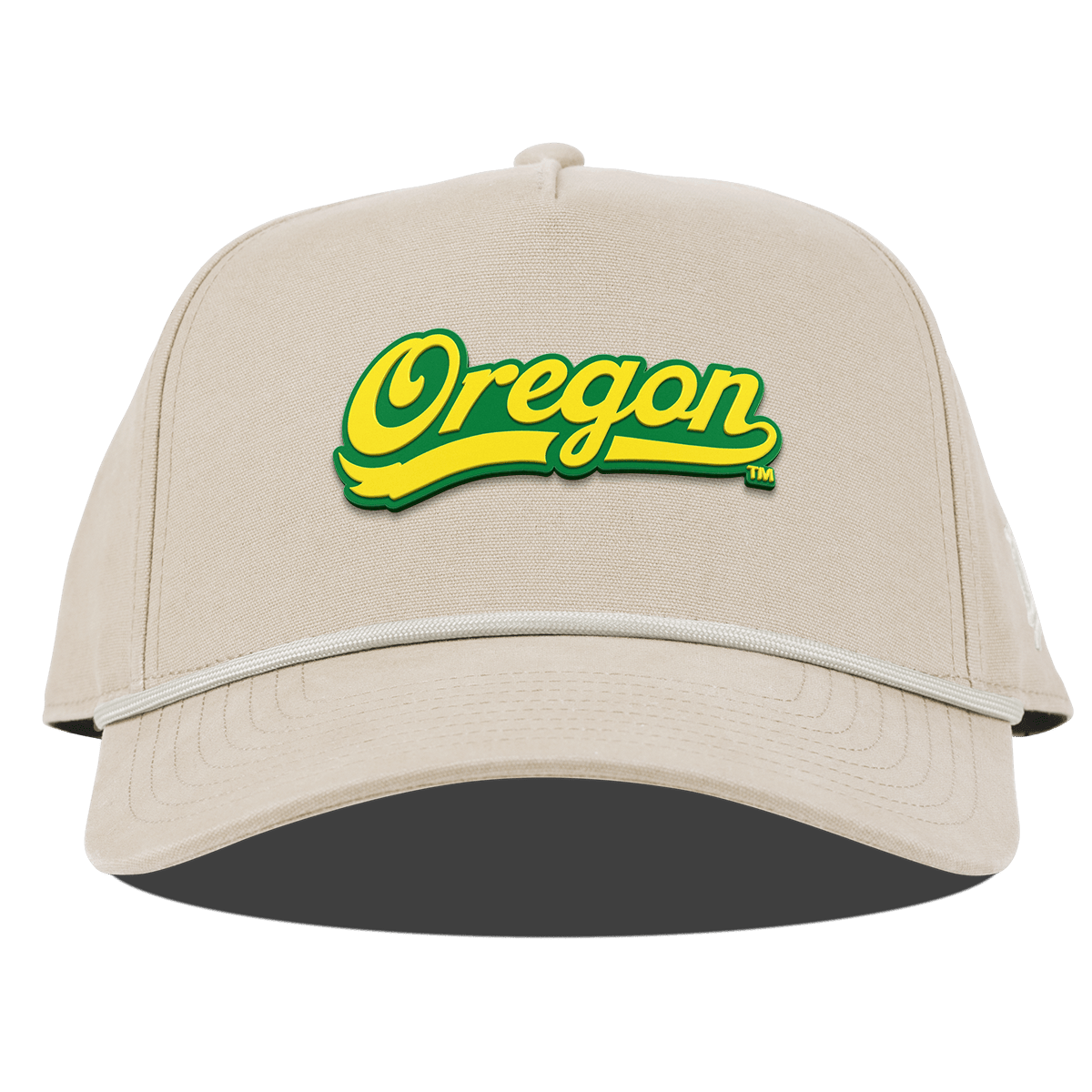University of Oregon "Oregon Script" Curved Canvas 5 Panel Rope Beige