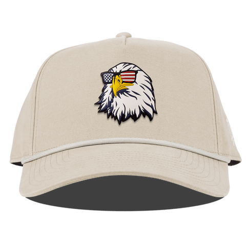 Party Eagle Curved Canvas 5 Panel Rope Beige
