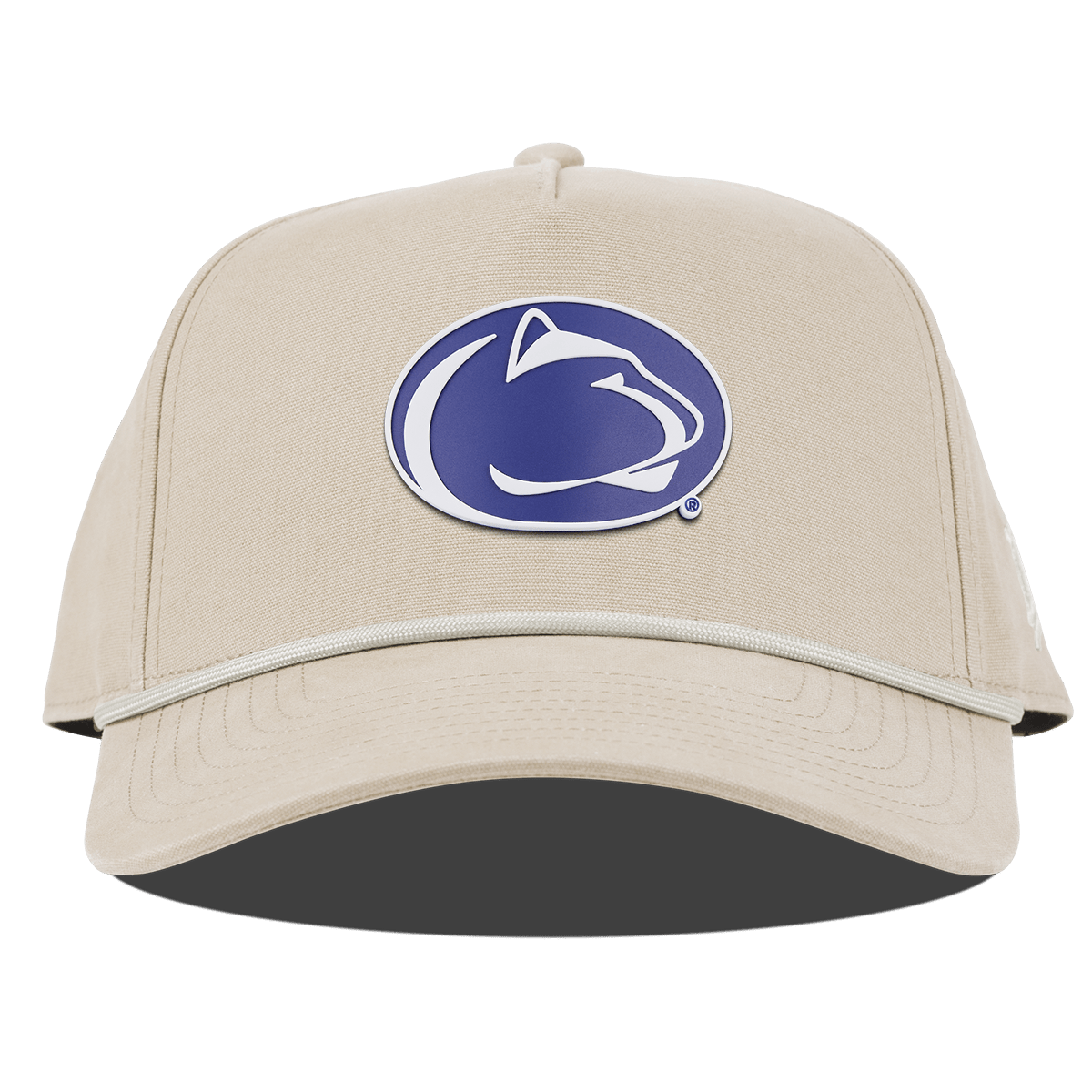 Pennsylvania State University "Penn State Team Logo" Curved Canvas 5 Panel Rope Beige