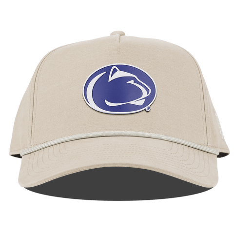 Pennsylvania State University "Penn State Team Logo" Curved Canvas 5 Panel Rope Beige