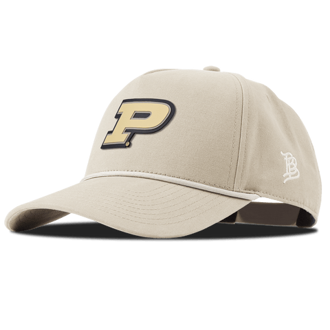 Purdue University "Purdue Block" Curved Canvas 5 Panel Rope Beige