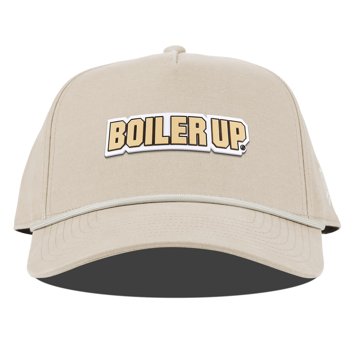 Purdue University "Purdue Boiler Up" Curved Canvas 5 Panel Rope Beige