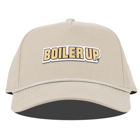 Purdue University "Purdue Boiler Up" Curved Canvas 5 Panel Rope Beige