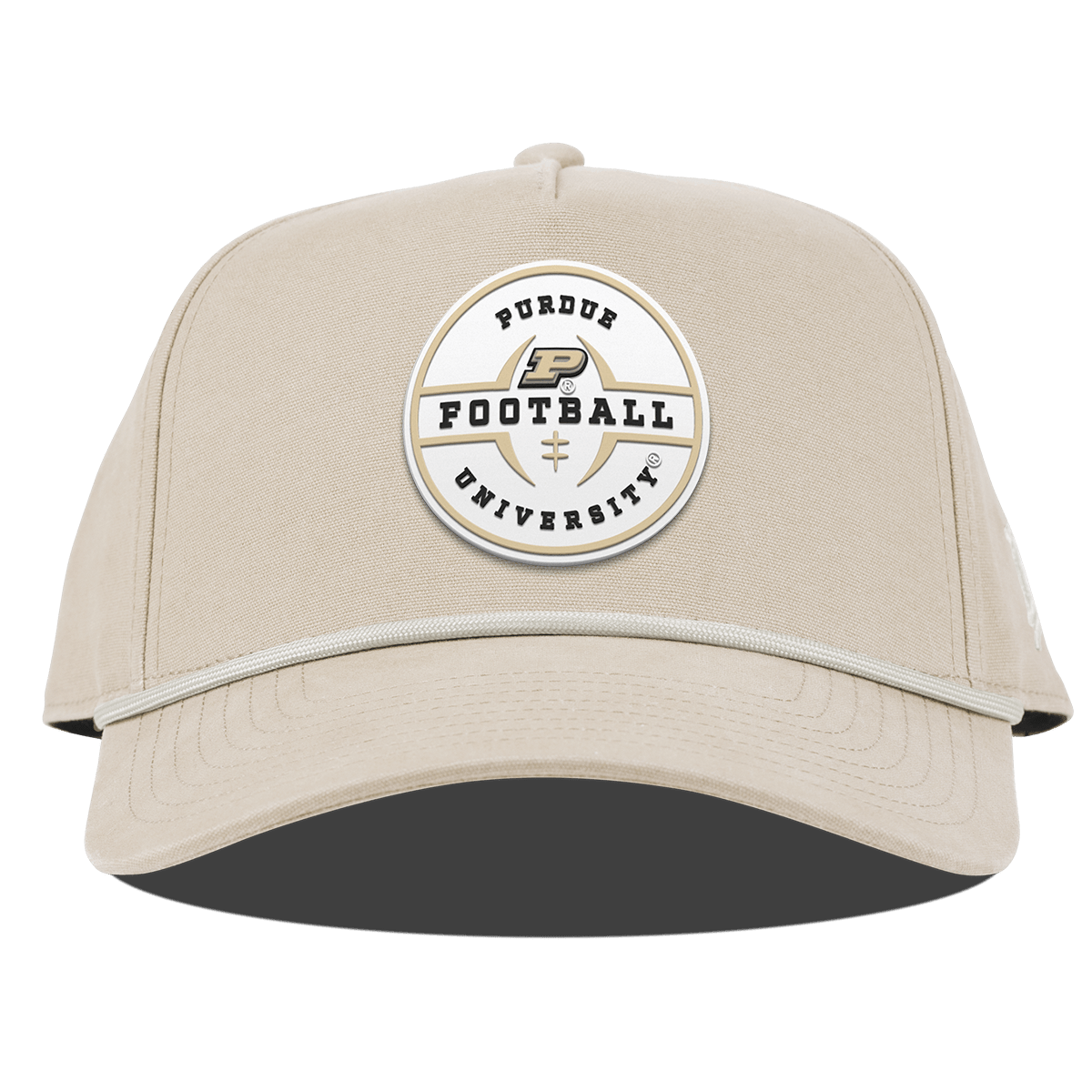 Purdue University "Purdue Football Legacy" Curved Canvas 5 Panel Rope Beige