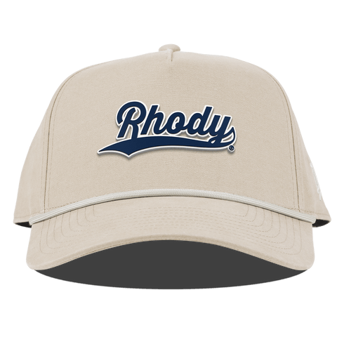 University of Rhode Island "Rhody Script" Curved Canvas 5 Panel Rope Beige