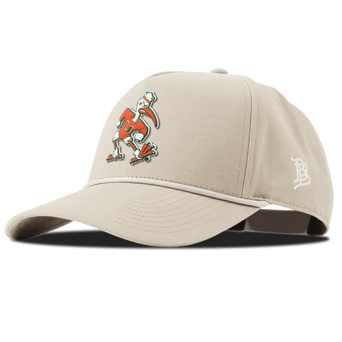 University of Miami "Sebastian the Ibis" Curved Canvas 5 Panel Rope Beige