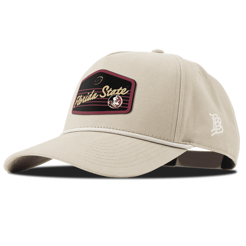 Florida State University "Seminole Football" Curved Canvas 5 Panel Rope Beige