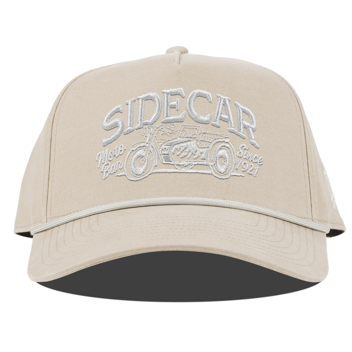 Sidecar Moto Bar Curved Canvas 5 Panel Rope Beige