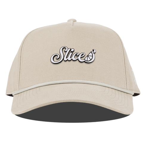 Sliced Script Curved Canvas 5 Panel Rope Beige
