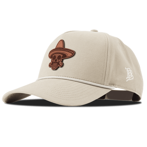 Sombrero Skull Curved Canvas 5 Panel Rope Beige
