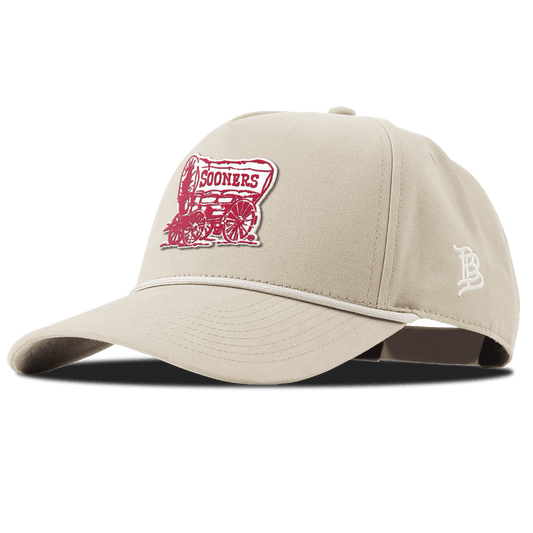 University of Oklahoma "Sooner Schooner" Curved Canvas 5 Panel Rope Beige