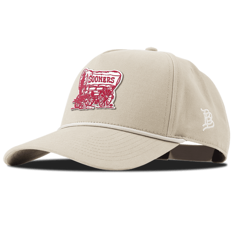 University of Oklahoma "Sooner Schooner" Curved Canvas 5 Panel Rope Beige