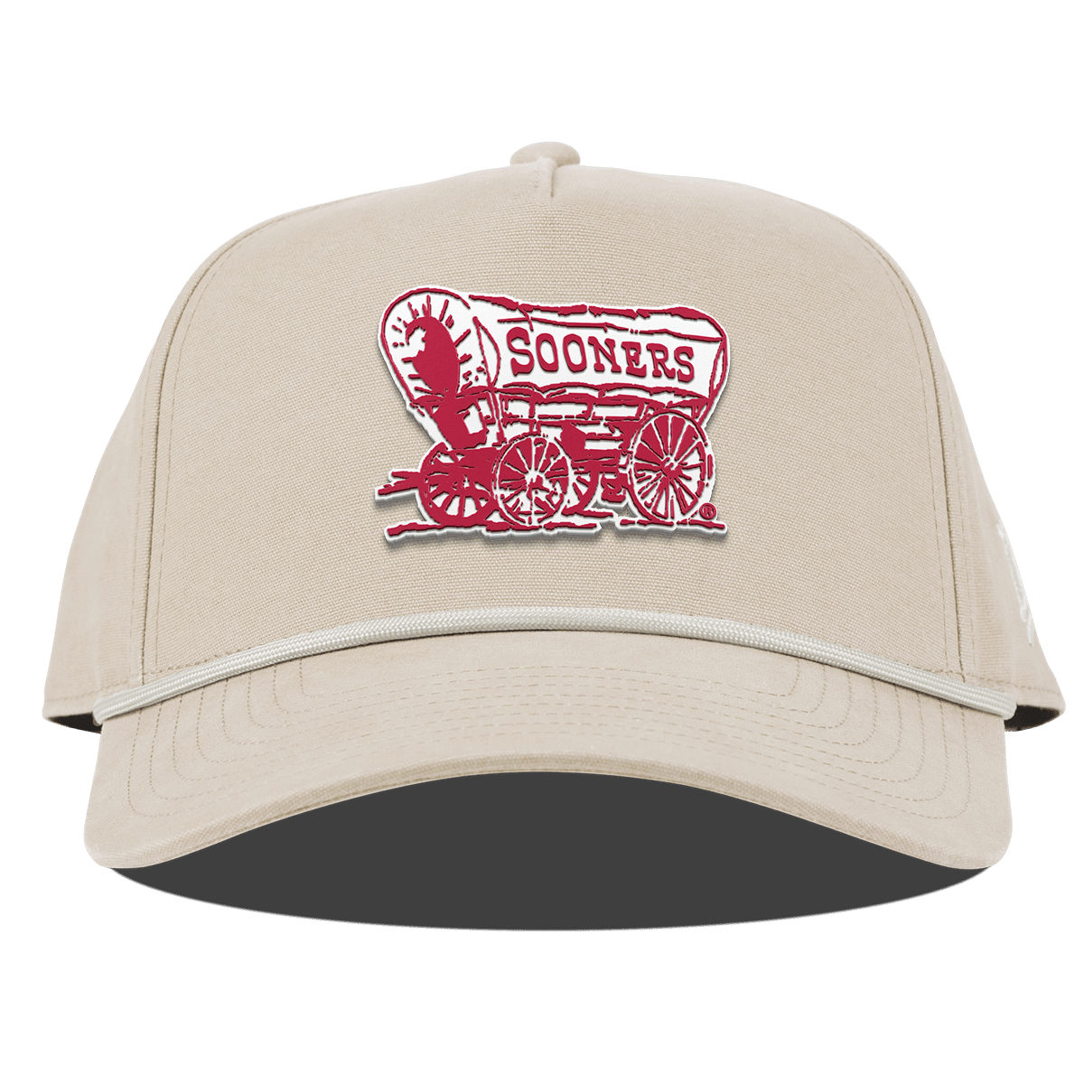 University of Oklahoma "Sooner Schooner" Curved Canvas 5 Panel Rope Beige