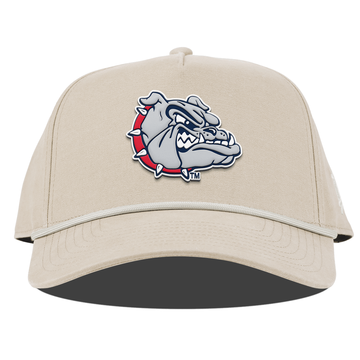 Gonzaga University "Spike The Bulldog" Curved Canvas 5 Panel Rope Beige