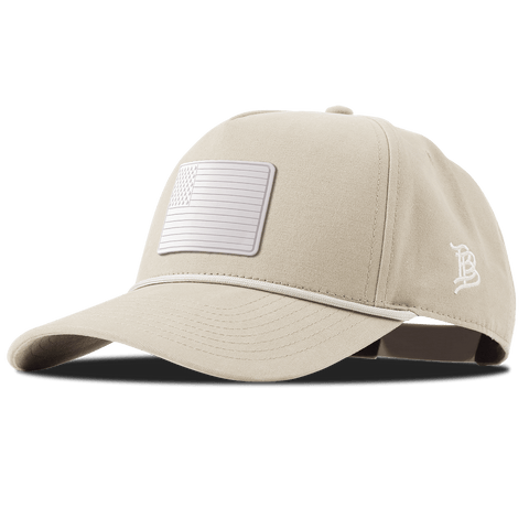 Arctic Old Glory Curved Canvas 5 Panel Rope Beige