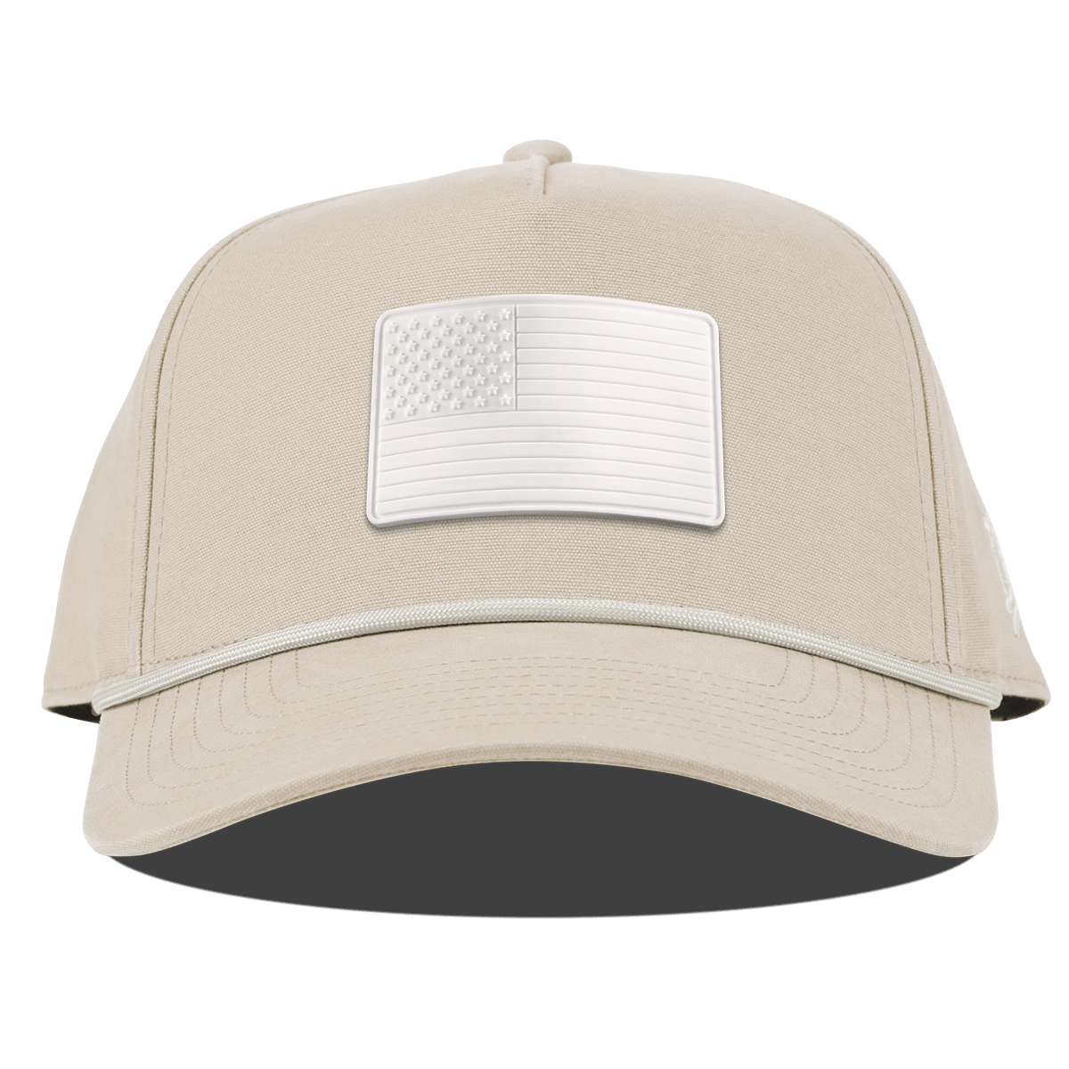 Arctic Old Glory Curved Canvas 5 Panel Rope Beige