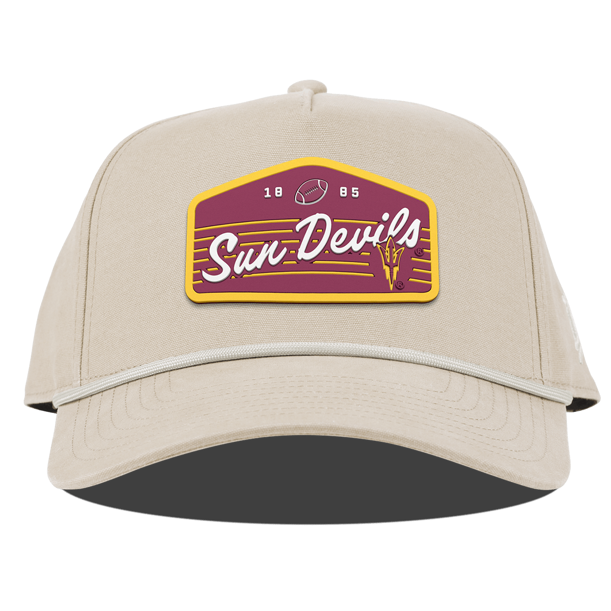 Arizona State University "Sun Devils Football" Curved Canvas 5 Panel Rope Beige