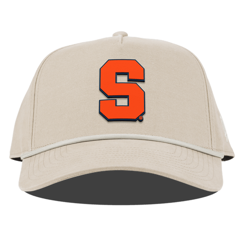 Syracuse University "Syracuse Orange Block" Curved Canvas 5 Panel Rope Beige