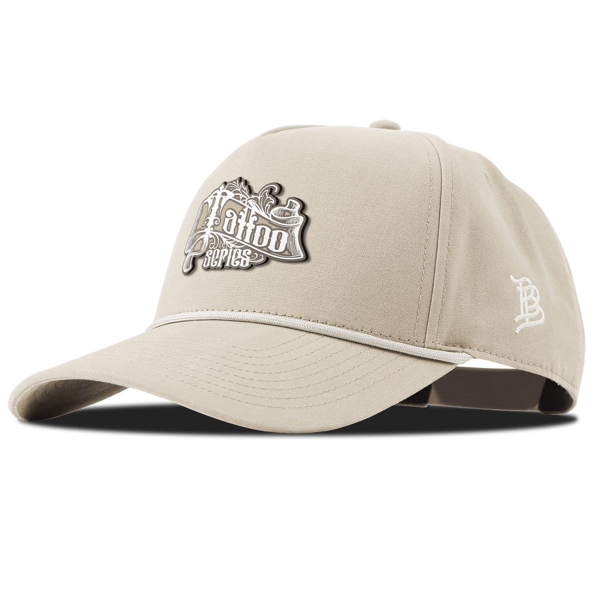 Tattoo Scroll Curved Canvas 5 Panel Rope Beige