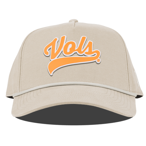 University of Tennessee "Tennessee Vols Script" Curved Canvas 5 Panel Rope Beige
