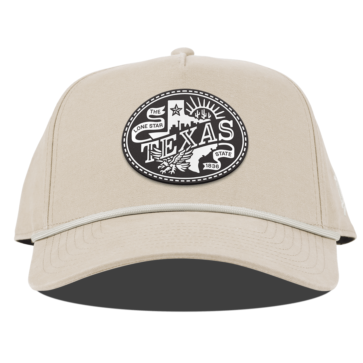 Texas Traveler Curved Canvas 5 Panel Rope Beige