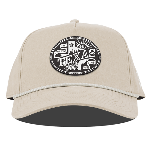 Texas Traveler Curved Canvas 5 Panel Rope Beige