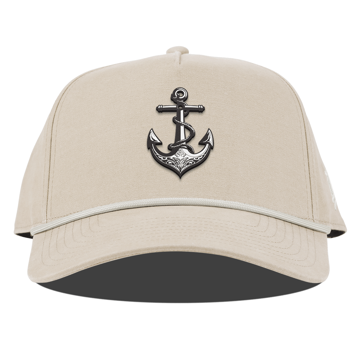 The Deeps Anchor Curved Canvas 5 Panel Rope Beige